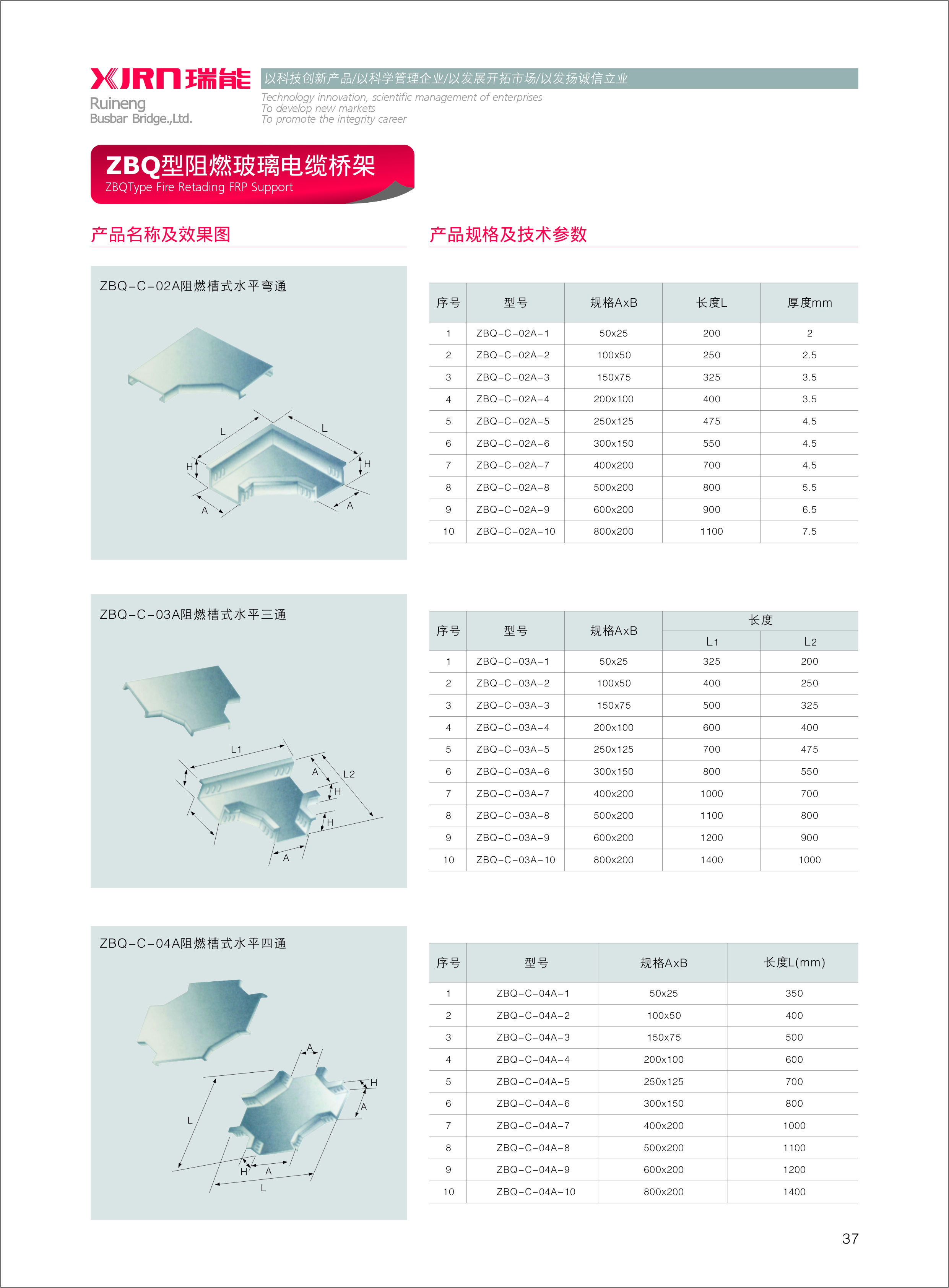 定做玻璃钢电缆桥架